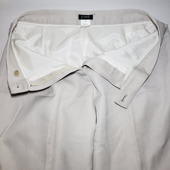 J Crew 100% Wool Wide Leg Dress Pants Size 4P - (mislabeled as 8P) - Picture 6 of 8